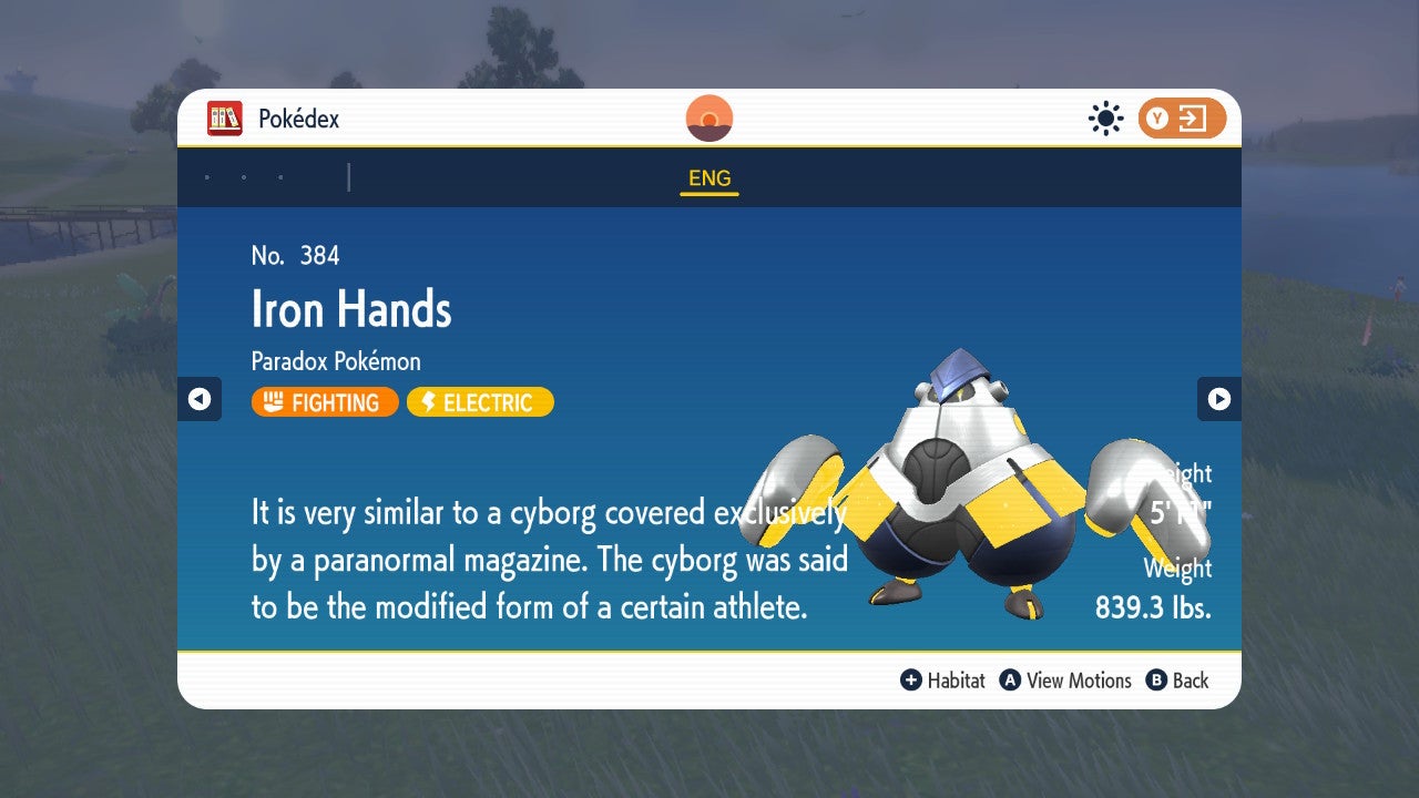 Iron Hands build for 5 star and 6 star solo raids in Pokémon Scarlet